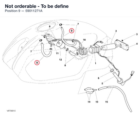 Not orderable - To be define 59011271A diagram position