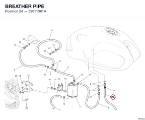 BREATHER PIPE 59011361A diagram position