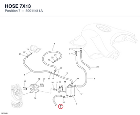HOSE 7X13 59011411A diagram position
