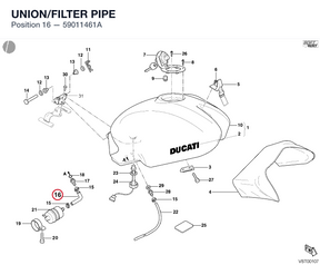 UNION/FILTER PIPE 59011461A diagram position
