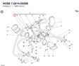 HOSE 7.5X14.5X200 59011541A diagram position