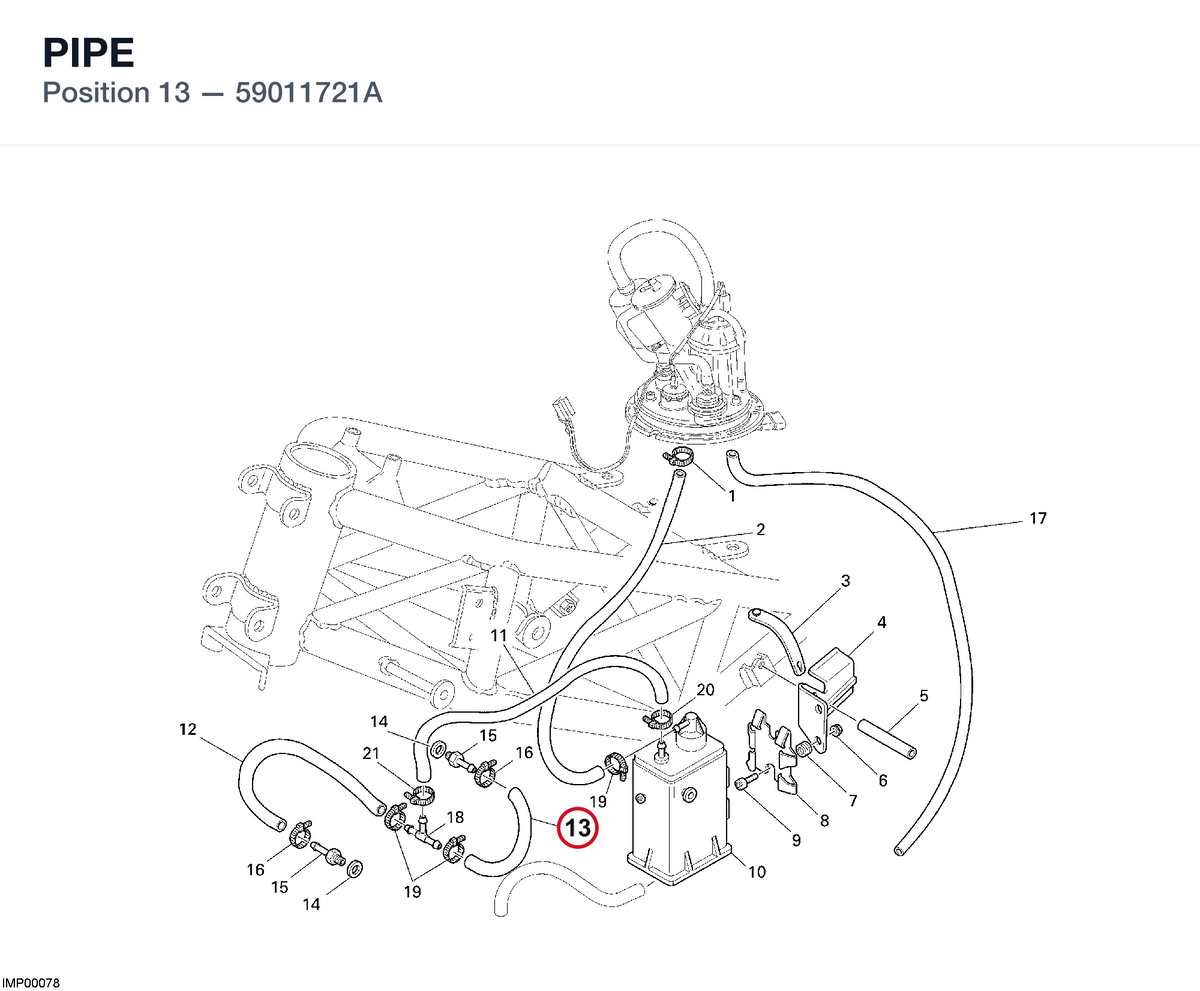 PIPE 59011721A diagram position