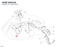 HOSE 5X8X180 59011781A diagram position