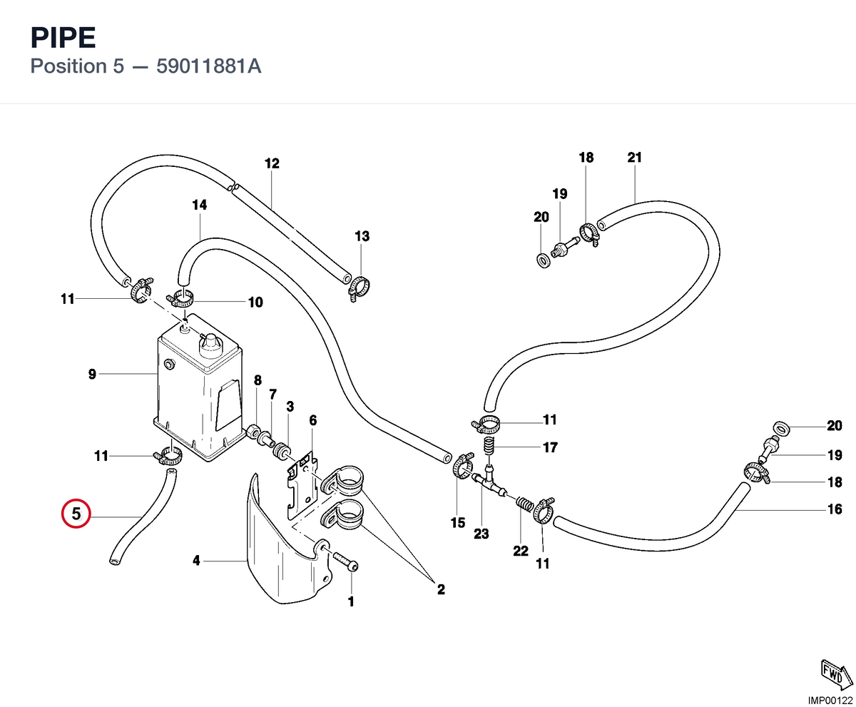 PIPE 59011881A diagram position