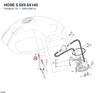 HOSE 5.5X9.5X140 59012061A diagram position
