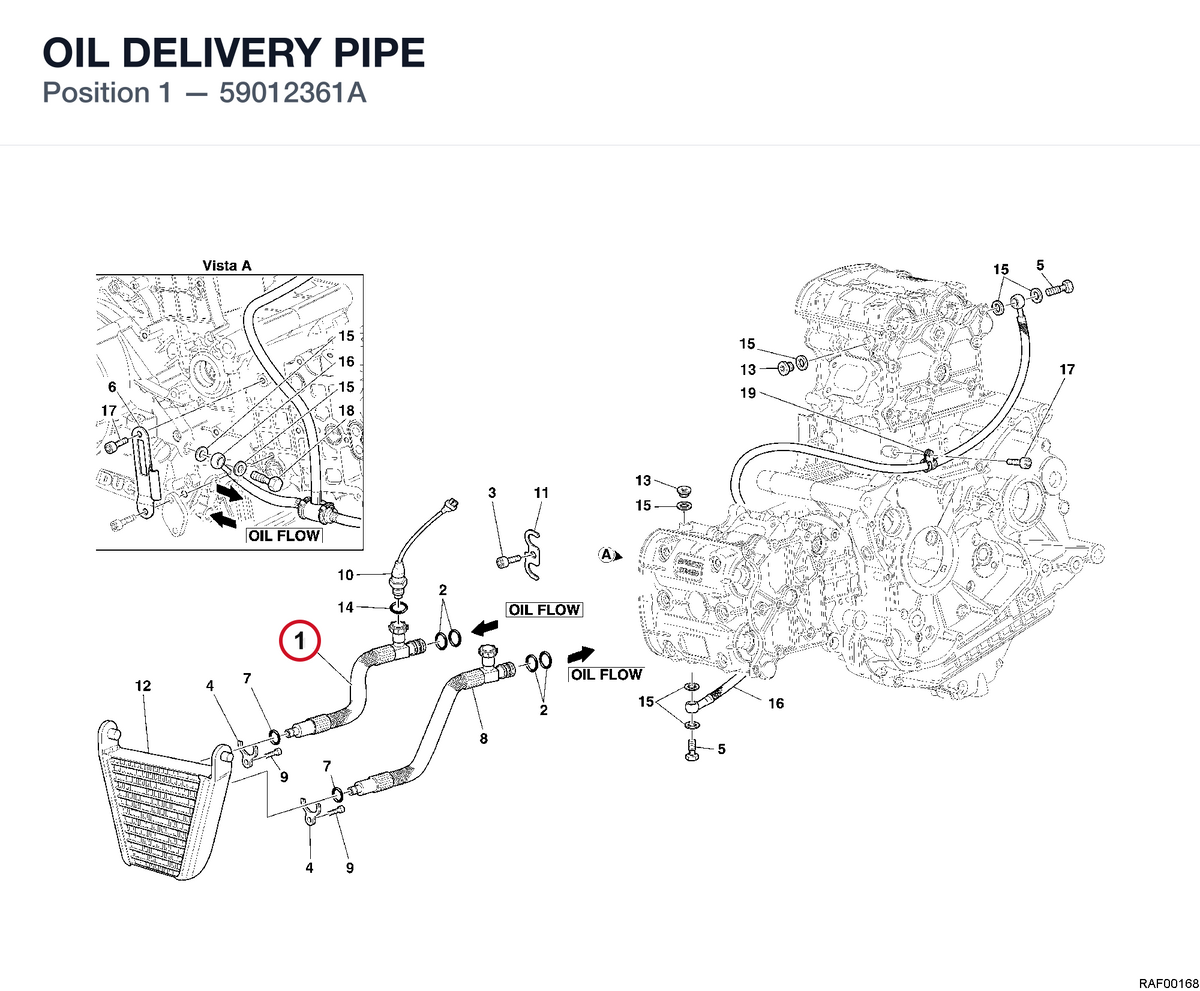 OIL DELIVERY PIPE