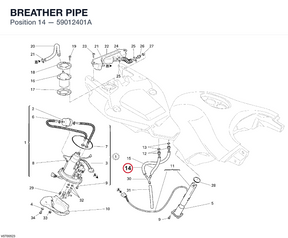 BREATHER PIPE 59012401A diagram position