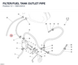 FILTER/FUEL TANK OUTLET PIPE 59012431A diagram position