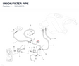 UNION/FILTER PIPE 59012501A diagram position
