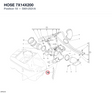 HOSE 7X14X200 59012531A diagram position