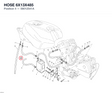 HOSE 6X13X485 59012541A diagram position