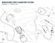 BREATHER PIPE CANISTER FILTER 59012711A diagram position