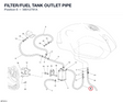 FILTER/FUEL TANK OUTLET PIPE 59012791A diagram position