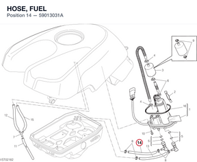 HOSE, FUEL 59013031A diagram position
