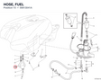 HOSE, FUEL 59013041A diagram position