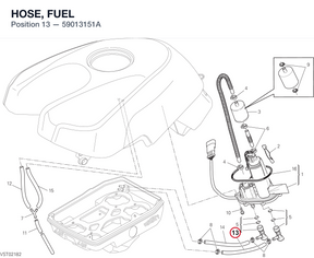 HOSE, FUEL 59013151A diagram position