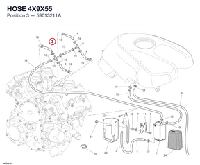 HOSE 4X9X55 59013211A diagram position