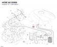 HOSE 6X13X900 59013261A diagram position