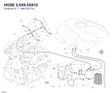 HOSE 5.5X9.5X810 59013271A diagram position