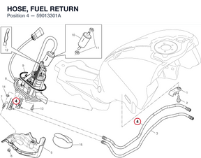 HOSE, FUEL RETURN 59013301A diagram position