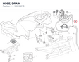 HOSE, DRAIN 59013321B diagram position