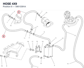 HOSE 4X9 59013391A diagram position