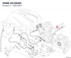 HOSE 4X10X323 59013481A diagram position
