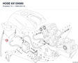 HOSE 6X13X685 59013511A diagram position