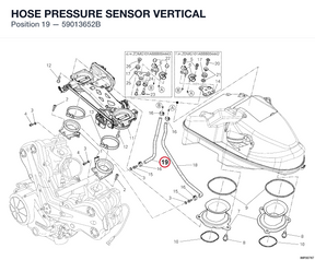 HOSE PRESSURE SENSOR VERTICAL 59013652B diagram position