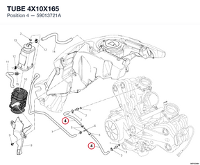 TUBE 4X10X165 59013721A diagram position