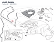 HOSE, DRAIN 59013791B diagram position