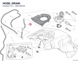 HOSE, DRAIN 59013801B diagram position