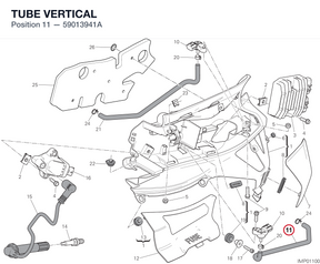 TUBE VERTICAL 59013941A diagram position