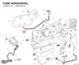 TUBE HORIZONTAL 59013951A diagram position