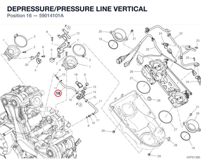 DEPRESSURE/PRESSURE LINE VERTICAL 59014101A diagram position