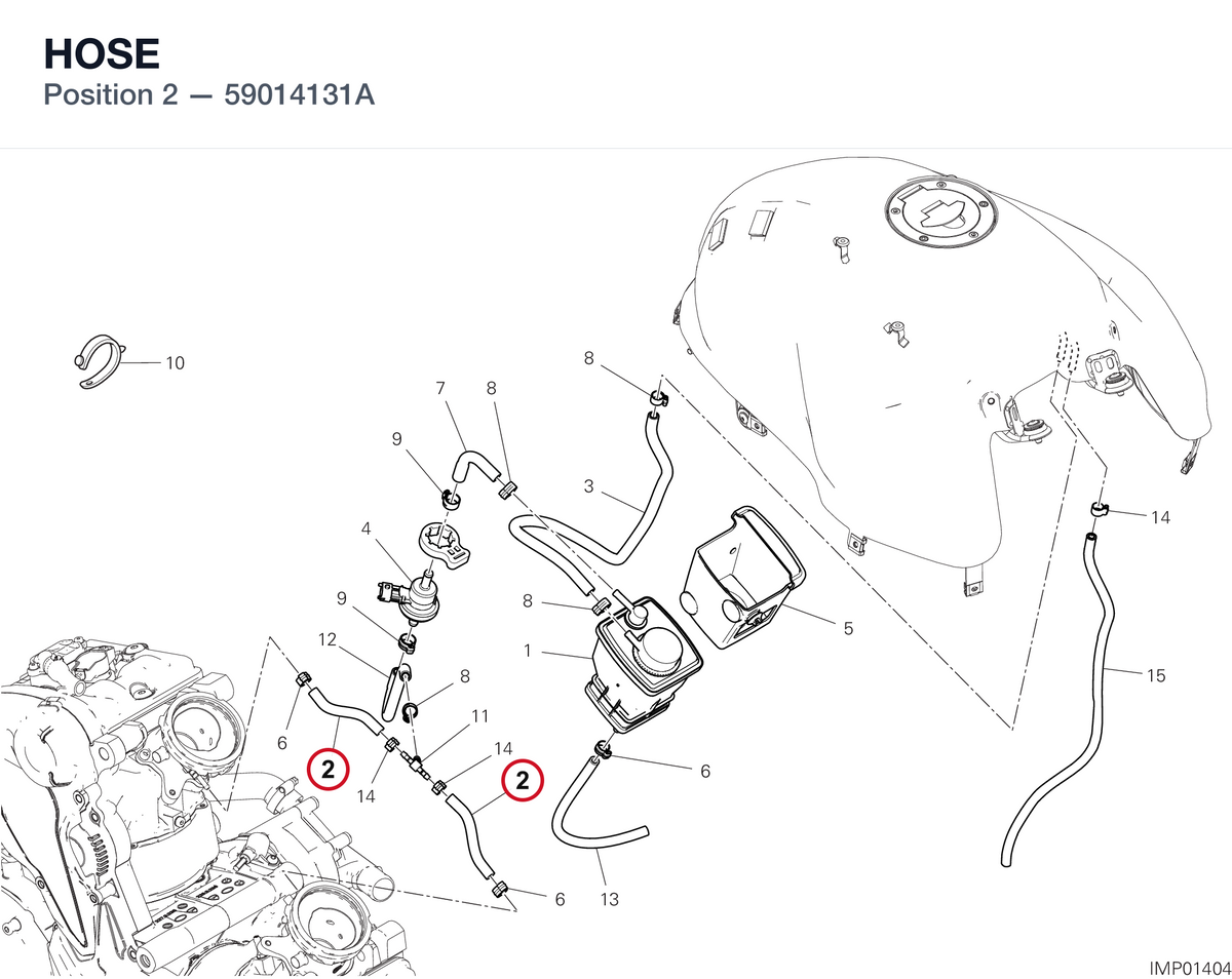 HOSE 59014131A diagram position