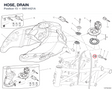 HOSE, DRAIN 59014421A diagram position
