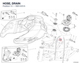 HOSE, DRAIN 59014431A diagram position