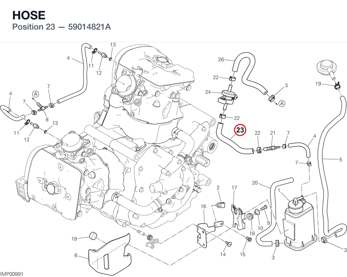 HOSE 59014821A diagram position