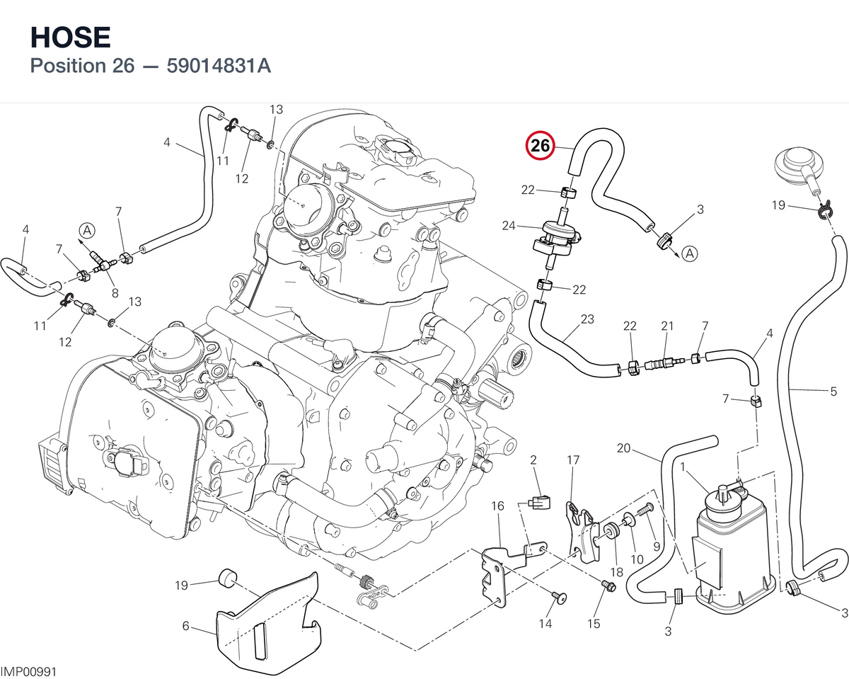 HOSE 59014831A diagram position