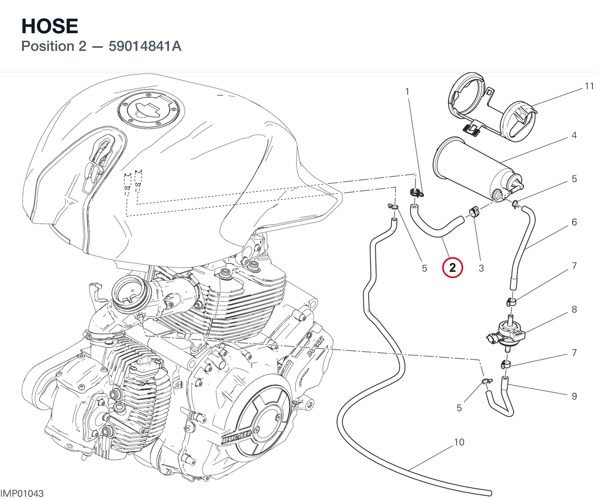 HOSE 59014841A diagram position