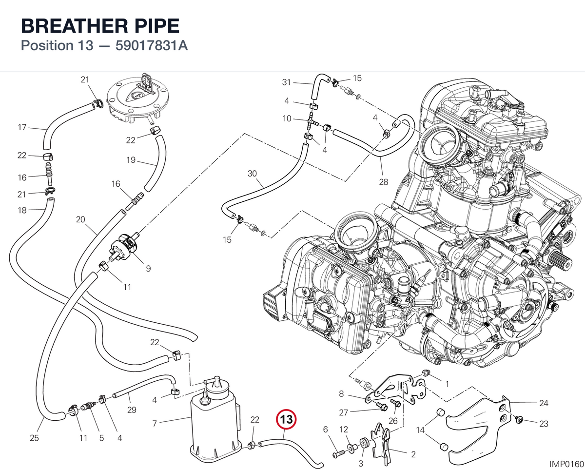 BREATHER PIPE 59017831A diagram position