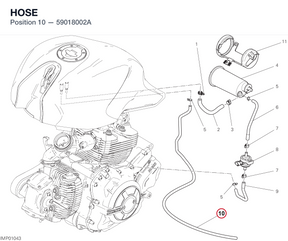 HOSE 59018002A diagram position