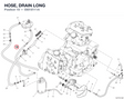 HOSE, DRAIN LONG 59018111A diagram position