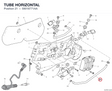TUBE HORIZONTAL 59018771AA diagram position
