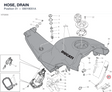 HOSE, DRAIN 59019051A diagram position