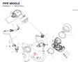 PIPE MIDDLE 59019191A diagram position