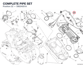 COMPLETE PIPE SET 59024051A diagram position