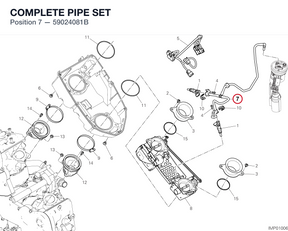 COMPLETE PIPE SET 59024081B diagram position