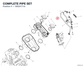 COMPLETE PIPE SET 59024171A diagram position